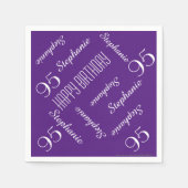 Serviette En Papier Papier serviettes, 95e anniversaire fête de répéti (Devant)