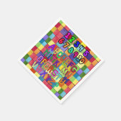 Serviette En Papier Papier serviettes, Alphabet couleurs Numéros (Coin)