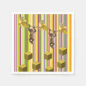 Serviette En Papier Papier serviettes, bananes singes bande (Devant)