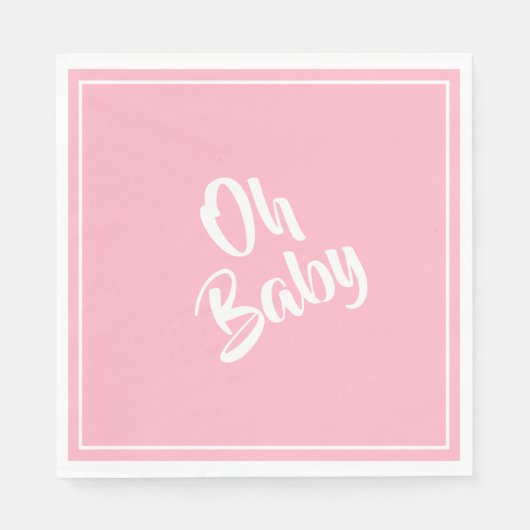 Serviette En Papier Papier serviettes-bébé fille (Devant)