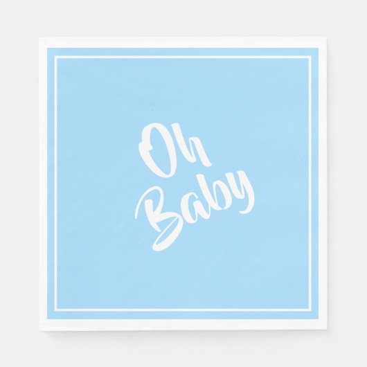 Serviette En Papier Papier serviettes-bébé garçon (Devant)