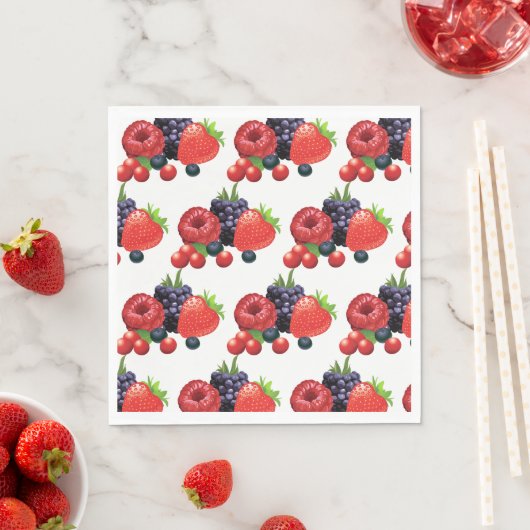Serviette En Papier Papier-serviettes Berry (En situation)