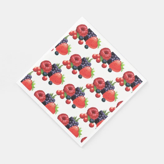 Serviette En Papier Papier-serviettes Berry (Coin)