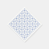 Serviette En Papier Papier Serviettes Bleu Blanc Décor Delft Chinoiser (Coin)