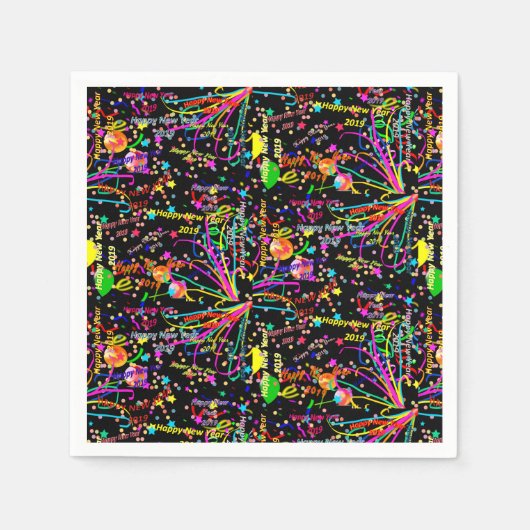 Serviette En Papier Papier serviettes, Bonne année 2019 (Devant)