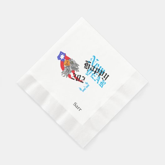 Serviette En Papier Papier serviettes : Bonne année 2023 (Coin)
