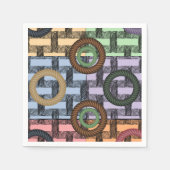 Serviette En Papier Papier serviettes circulaire (Devant)