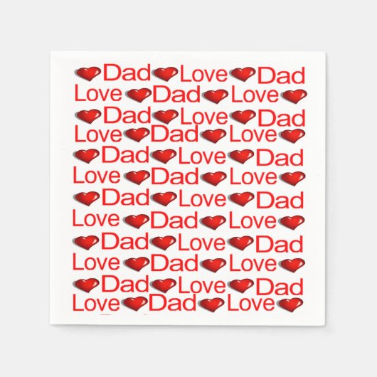 Serviette En Papier Papier serviettes, Coeurs rouges amour papier serv (Devant)