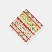 Serviette En Papier Papier serviettes, Coeurs rouges pingouins rayures (Coin)