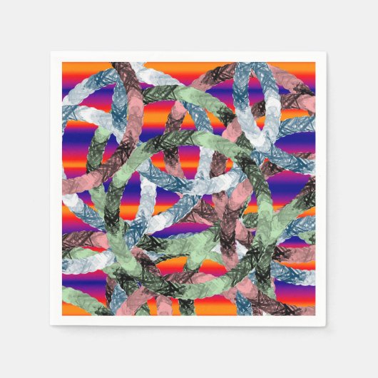 Serviette En Papier Papier serviettes colorées (Devant)