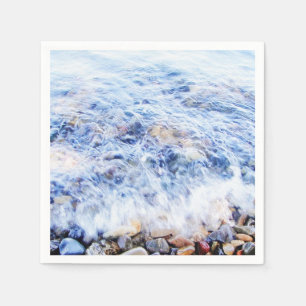 Serviette En Papier Papier serviettes cool eau bleue vague