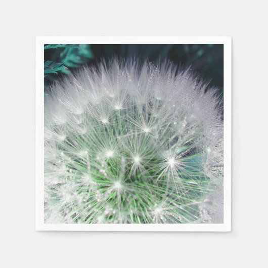 Serviette En Papier Papier serviettes cool pissenlit vert (Devant)
