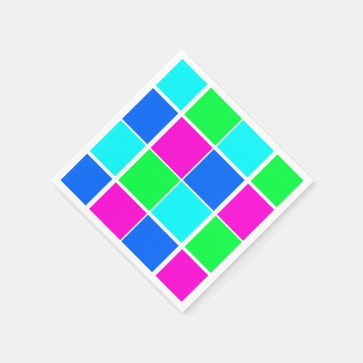 Serviette En Papier Papier serviettes, Couleurs Bleu Vert rose (Coin)