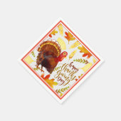 Serviette En Papier Papier Serviettes-Dessert-Bon thanksgiving Turquie (Coin)