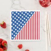 Serviette En Papier Papier Serviettes-Étoiles et rayures patriotiques (En situation)