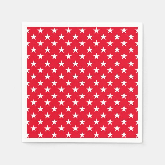Serviette En Papier Papier serviettes-étoiles patriotiques (Devant)