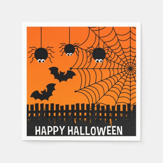 Serviette En Papier Papier-serviettes-Halloween (Devant)