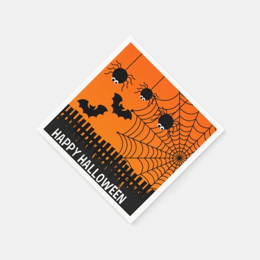 Serviette En Papier Papier-serviettes-Halloween (Coin)