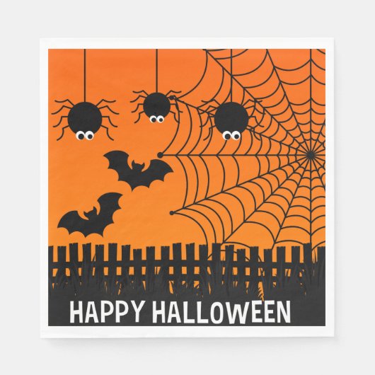 Serviette En Papier Papier-serviettes-Halloween (Devant)