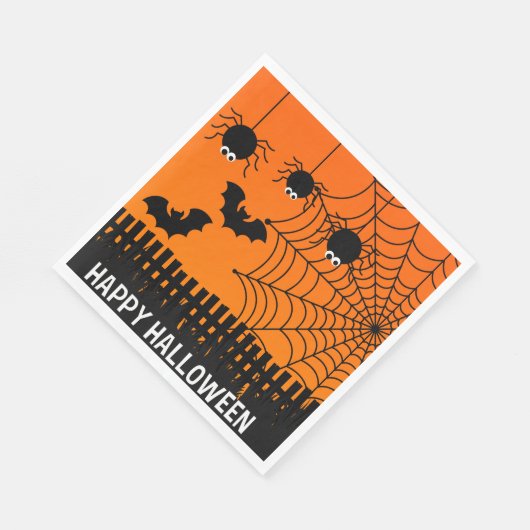 Serviette En Papier Papier-serviettes-Halloween (Coin)
