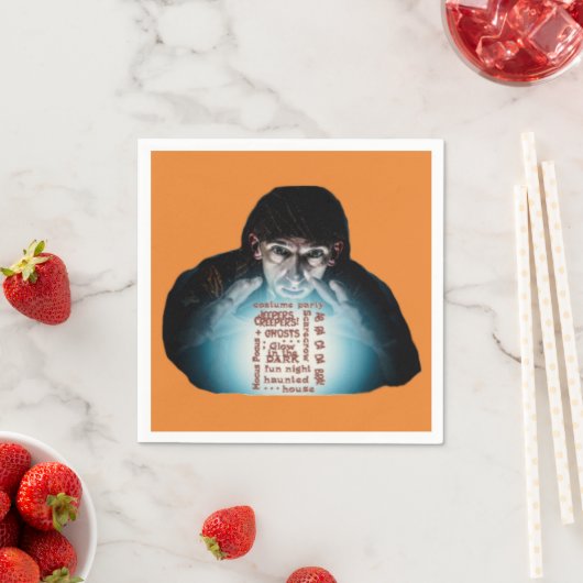 Serviette En Papier Papier serviettes Halloween Costume Party Crystal  (En situation)