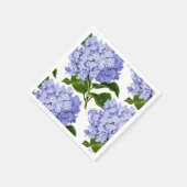Serviette En Papier Papier serviettes-Hydrangées bleu (Coin)