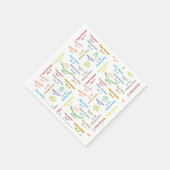 Serviette En Papier Papier serviettes Janvier, 17 Anniversaire (Coin)