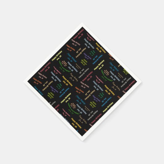 Serviette En Papier Papier serviettes Janvier, 26 Anniversaire (Coin)