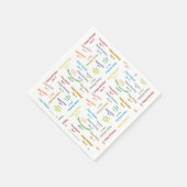 Serviette En Papier Papier serviettes Janvier, 9 Anniversaire (Coin)