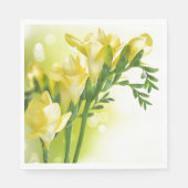 Serviette En Papier Papier Serviettes Jaune Freesias (Devant)