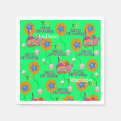 Serviette En Papier Papier serviettes, Joyeux 10e anniversaire Ballons (Devant)