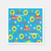 Serviette En Papier Papier serviettes, Joyeux 10e anniversaire Ballons (Devant)