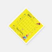 Serviette En Papier Papier serviettes, Joyeux anniversaire août 2022 J (Coin)