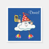 Serviette En Papier Papier serviettes, Joyeux anniversaire IPhone Text (Devant)