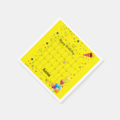 Serviette En Papier Papier serviettes, Joyeux anniversaire Juillet 202 (Coin)