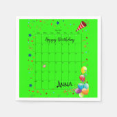 Serviette En Papier Papier serviettes, Joyeux anniversaire mai 2022 Ve (Devant)