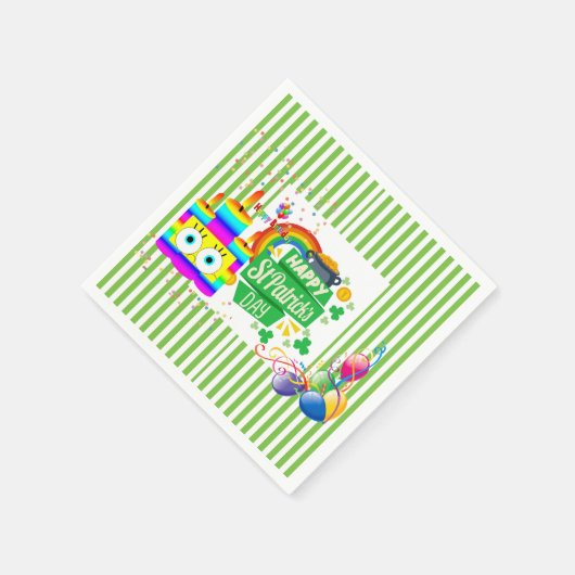 Serviette En Papier Papier serviettes, Joyeux anniversaire St. Patrick (Coin)