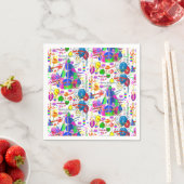 Serviette En Papier Papier serviettes Juillet, 14 Anniversaire (En situation)