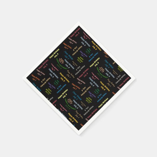 Serviette En Papier Papier serviettes Juillet, 8 Anniversaire (Coin)