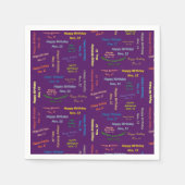 Serviette En Papier Papier serviettes Novembre, 12 Anniversaire (Devant)