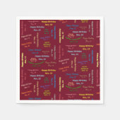 Serviette En Papier Papier serviettes Novembre, 13 Anniversaire (Devant)