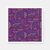 Serviette En Papier Papier serviettes Novembre, 24 Anniversaire (Devant)