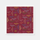 Serviette En Papier Papier serviettes Novembre, 5 Anniversaire (Devant)