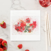 Serviette En Papier Papier serviettes Poppies (En situation)