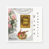 Serviette En Papier Papier serviettes, Première communion Sainte Bible (Devant)