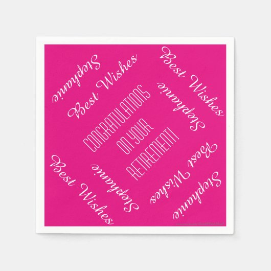 Serviette En Papier Papier serviettes, Retraite des noms répétitifs (Devant)