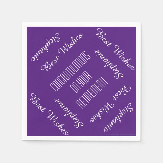 Serviette En Papier Papier serviettes, Retraite des noms répétitifs (Devant)