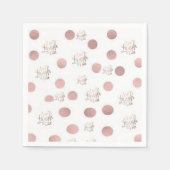 Serviette En Papier Papier serviettes, Rose Live Laugh Love (Devant)