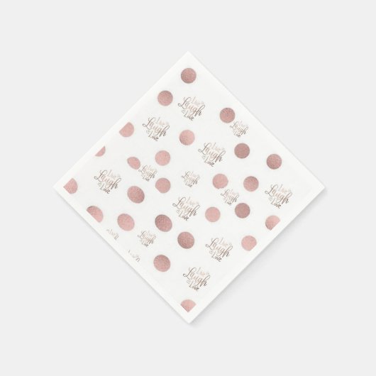 Serviette En Papier Papier serviettes, Rose Live Laugh Love (Coin)