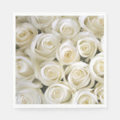 Serviette En Papier Papier serviettes - Roses blanches (Devant)